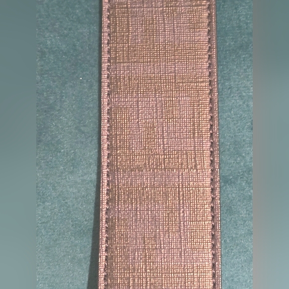 Fendi Vintage Leather Reversible Belt Dark Navy Blue/ Black & White Size 48 - Picture 7 of 9